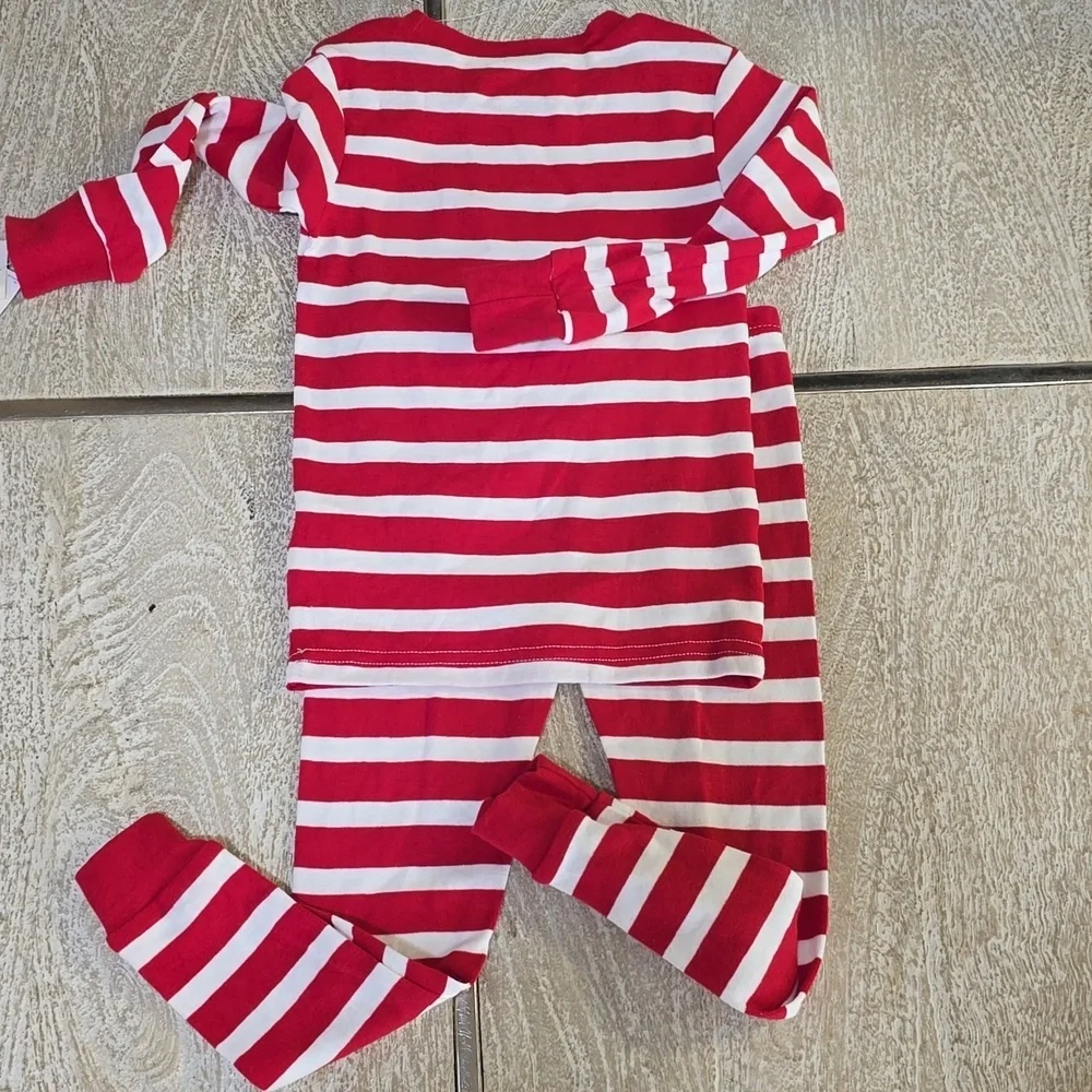 Carters Just For You Toddler Christmas Black Santa Pajamas Size 3T